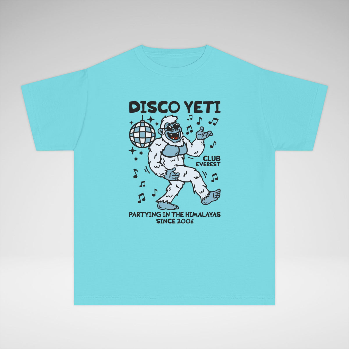 Disco Yeti Comfort Colors Youth Midweight Tee