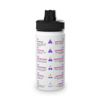 Park Day Hydration Tracker Stainless Steel Water Bottle with Sports Lid