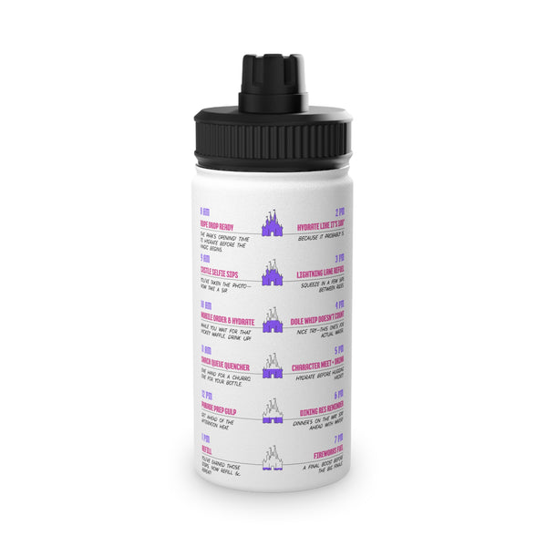 Park Day Hydration Tracker Stainless Steel Water Bottle with Sports Lid