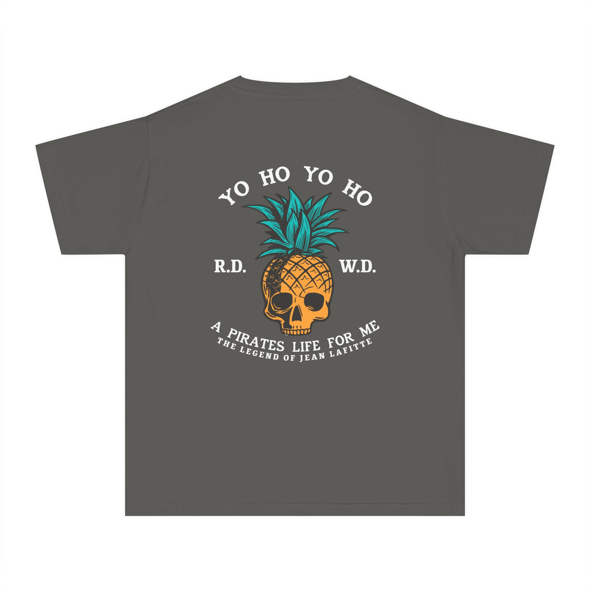 Yo Ho Pirates Life For Me Comfort Colors Youth Midweight Tee