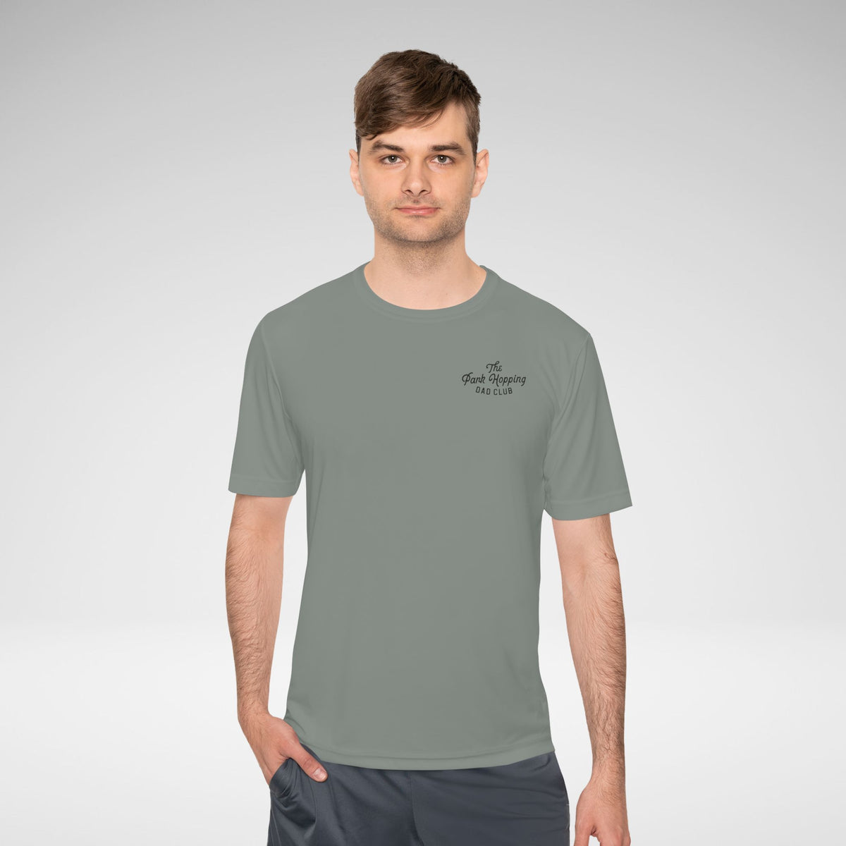 Park Hopping Dad Club Performance Moisture-Wicking Tee