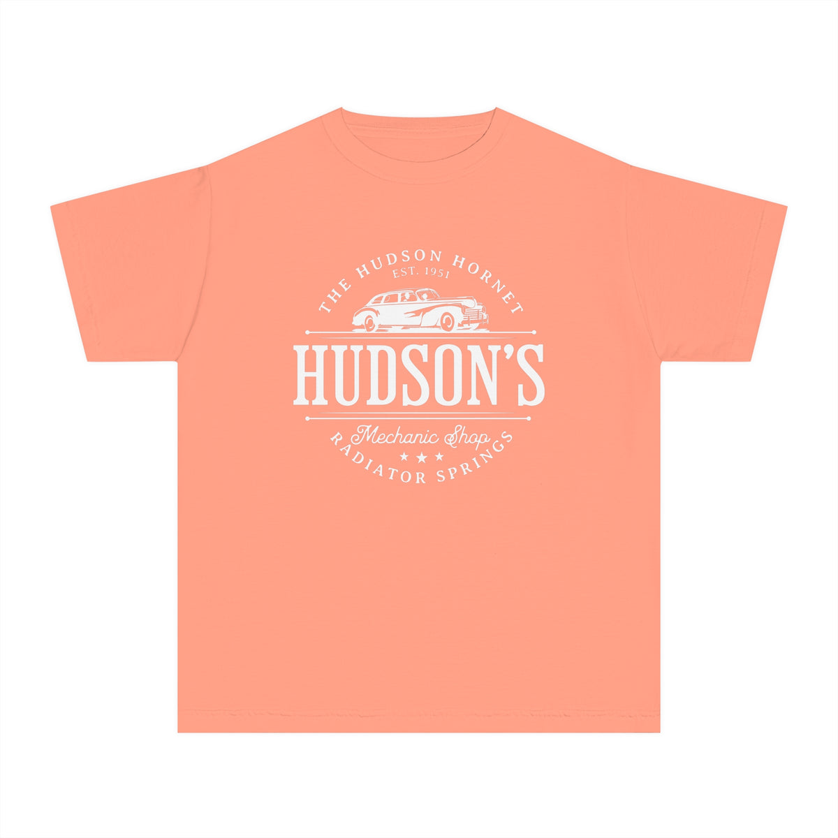 Hudson's Mechanic Shop Comfort Colors Youth Midweight Tee