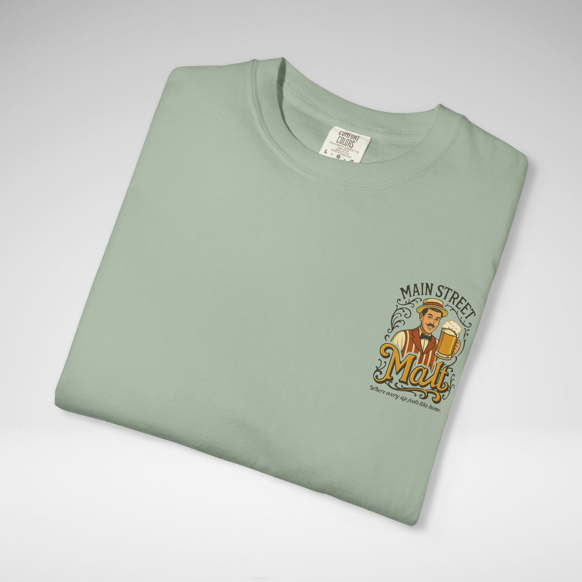 Main Street Malt Comfort Colors Unisex Garment-Dyed T-shirt