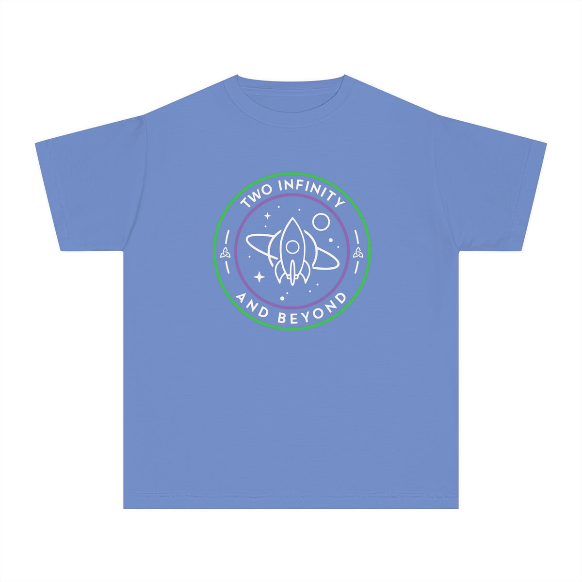 Two Infinity And Beyond Comfort Colors Youth Midweight Tee
