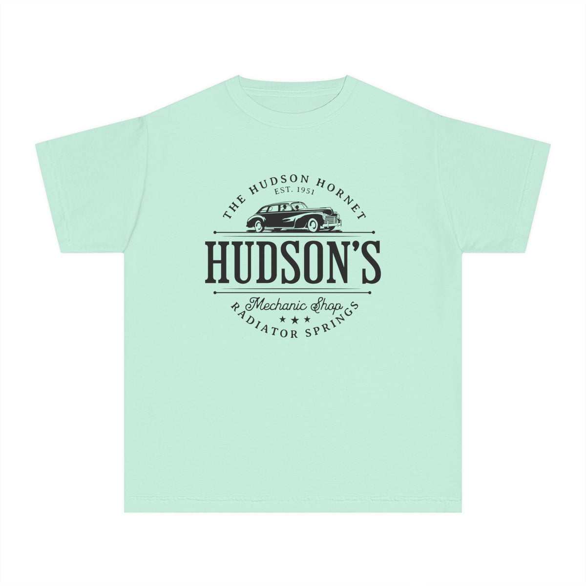 Hudson's Mechanic Shop Comfort Colors Youth Midweight Tee