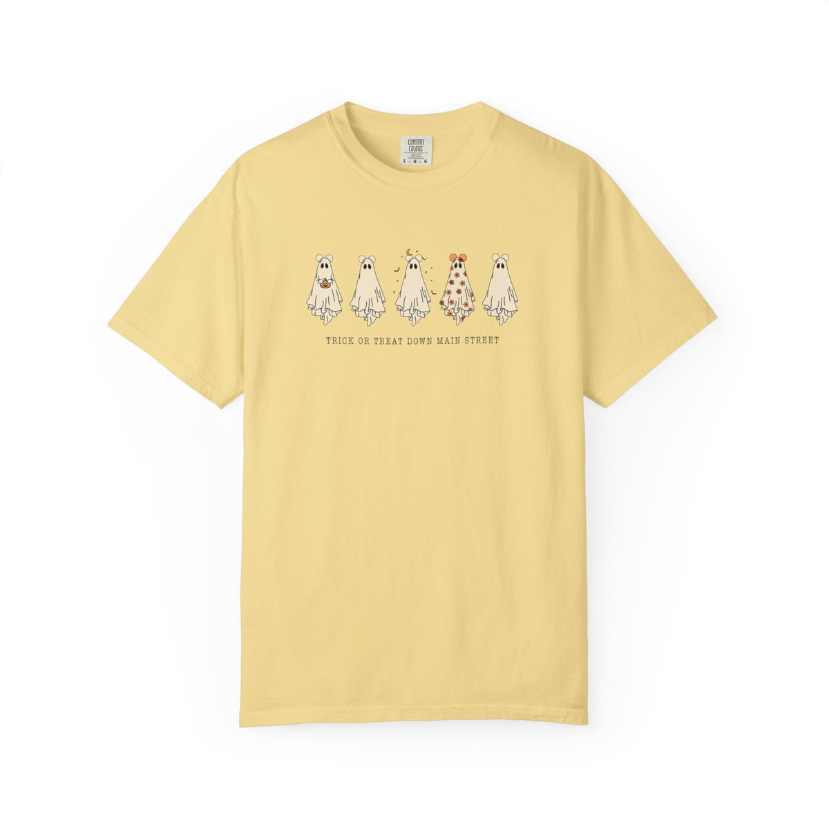 Trick or Treat Down Main Street Comfort Colors Unisex Garment-Dyed T-shirt