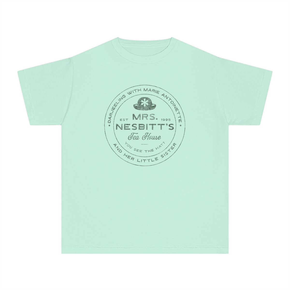 Mrs. Nesbitt’s Tea House Comfort Colors Youth Midweight Tee