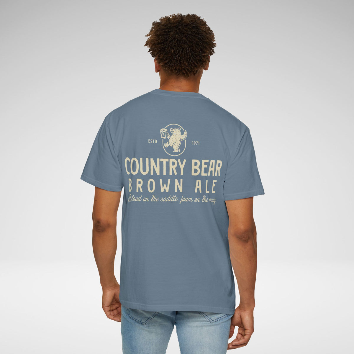 Country Bear Brown Ale Comfort Colors Unisex Garment-Dyed T-shirt