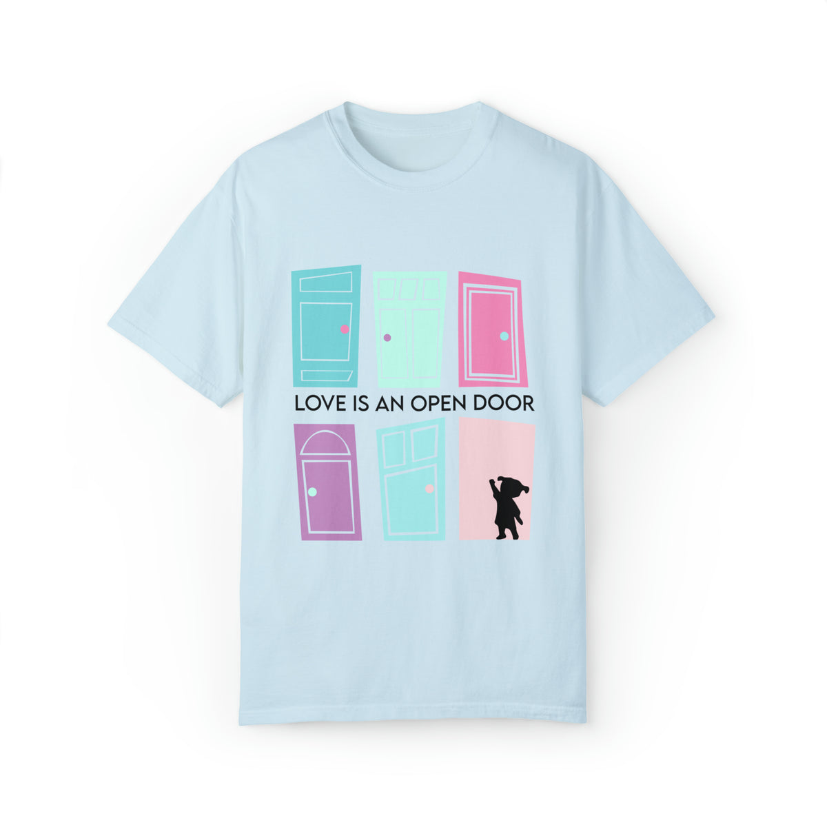 Love Is An Open Door Comfort Colors Unisex Garment-Dyed T-shirt