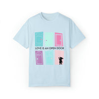Love Is An Open Door Comfort Colors Unisex Garment-Dyed T-shirt