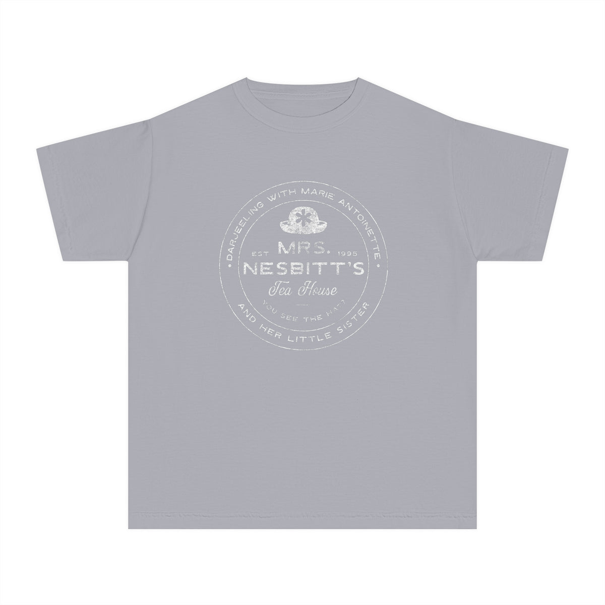 Mrs. Nesbitt’s Tea House Comfort Colors Youth Midweight Tee