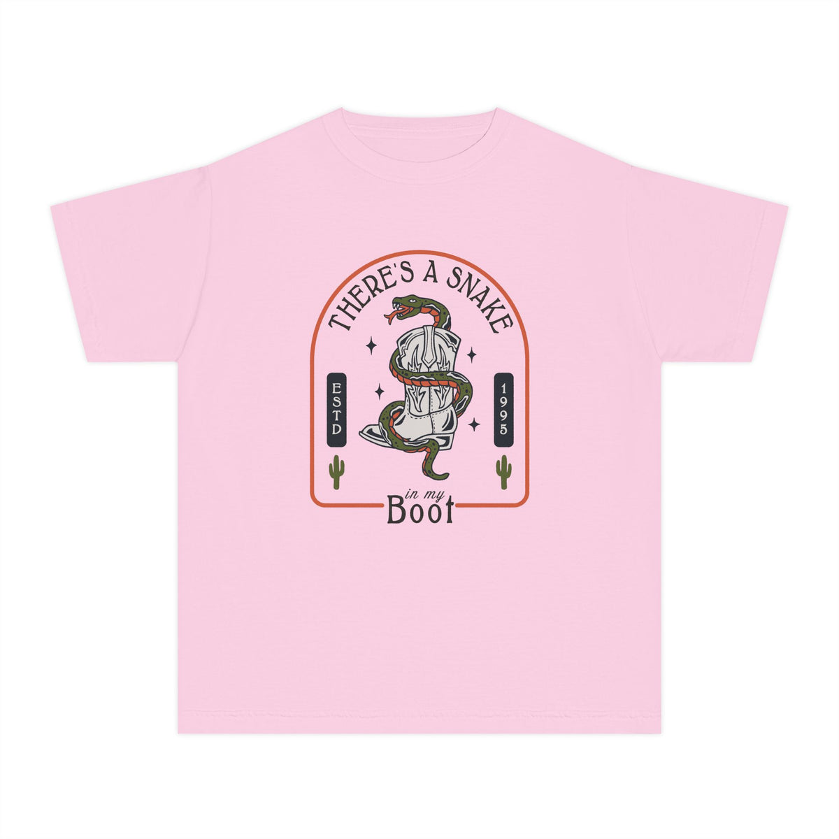 There's A Snake In My Boot Comfort Colors Youth Midweight Tee