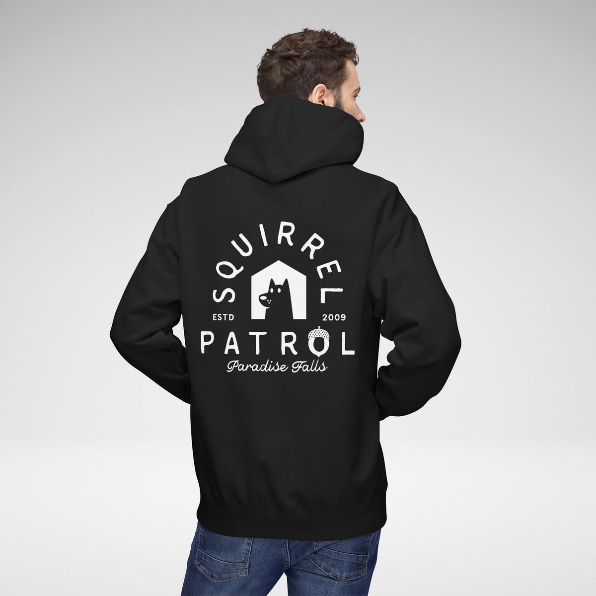 Squirrel Patrol Hoodie | Unisex Midweight Softstyle Fleece