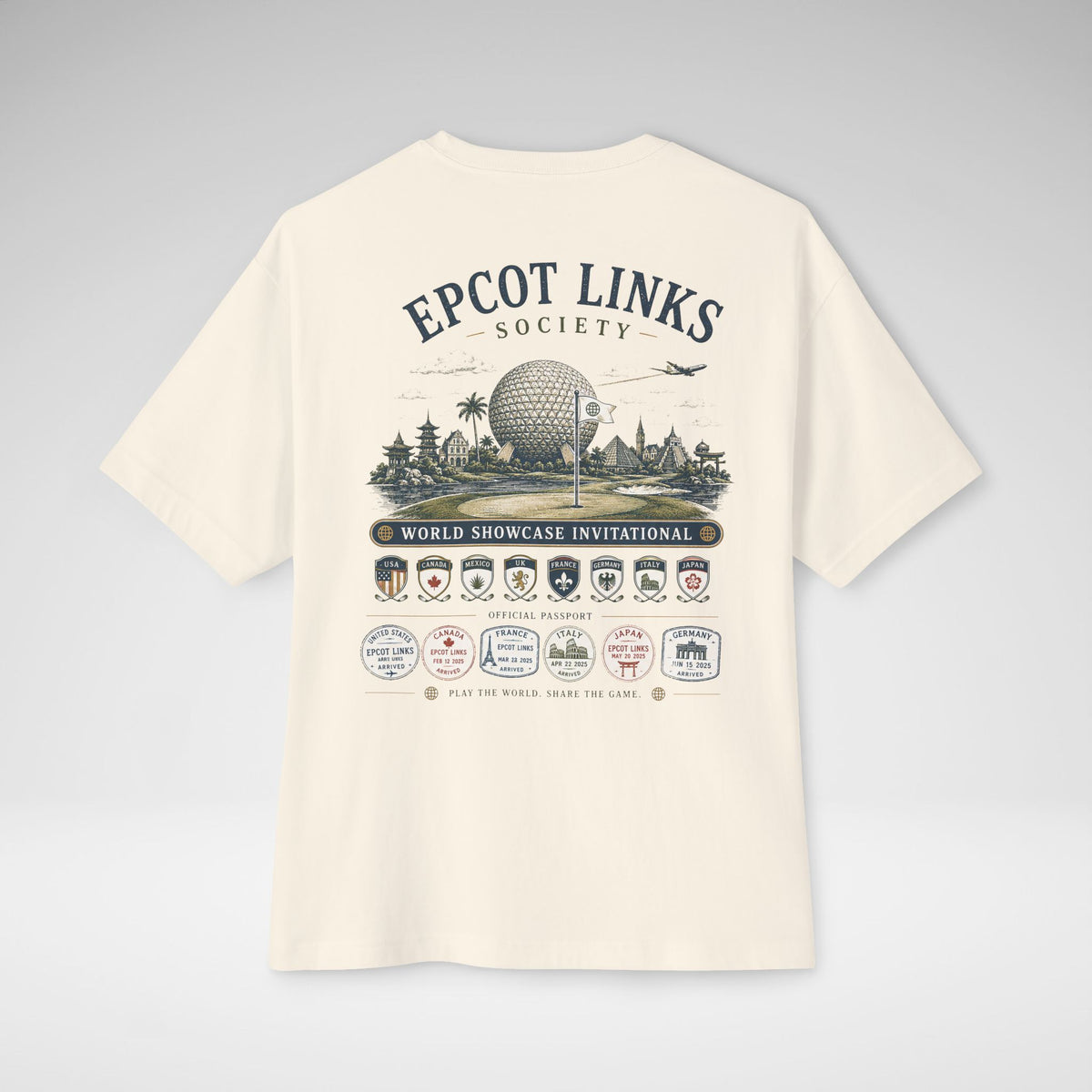 Epcot Links Tee — World Showcase Invitational Golf Graphic T-Shirt