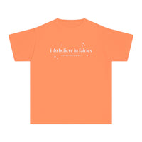 I Do Believe In Fairies Comfort Colors Youth Midweight Tee