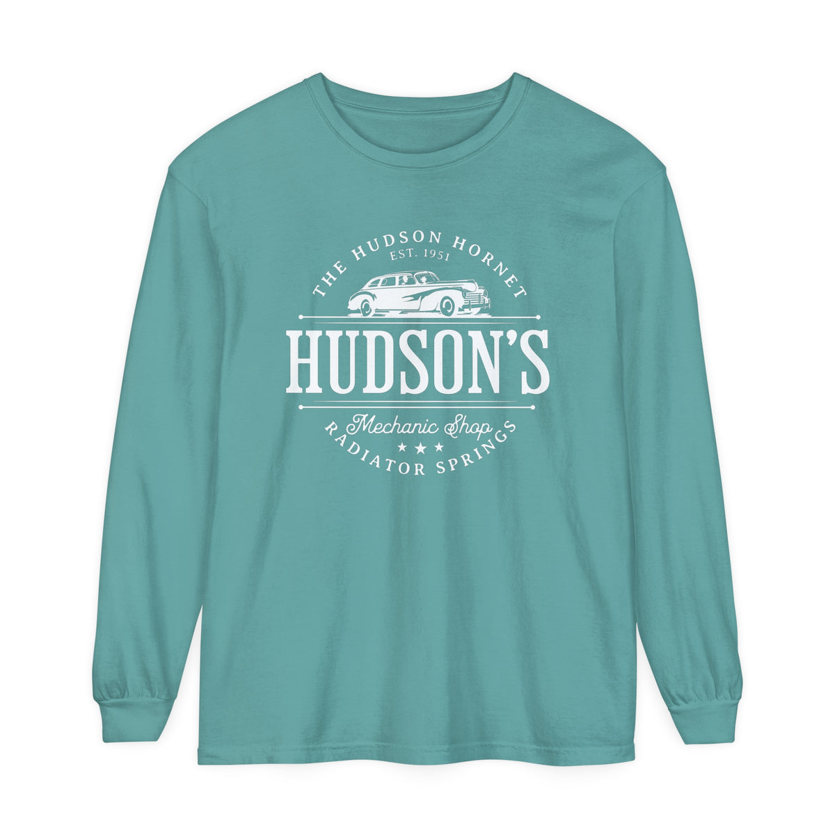 Hudson's Mechanic Shop Comfort Colors Unisex Garment-dyed Long Sleeve T-Shirt