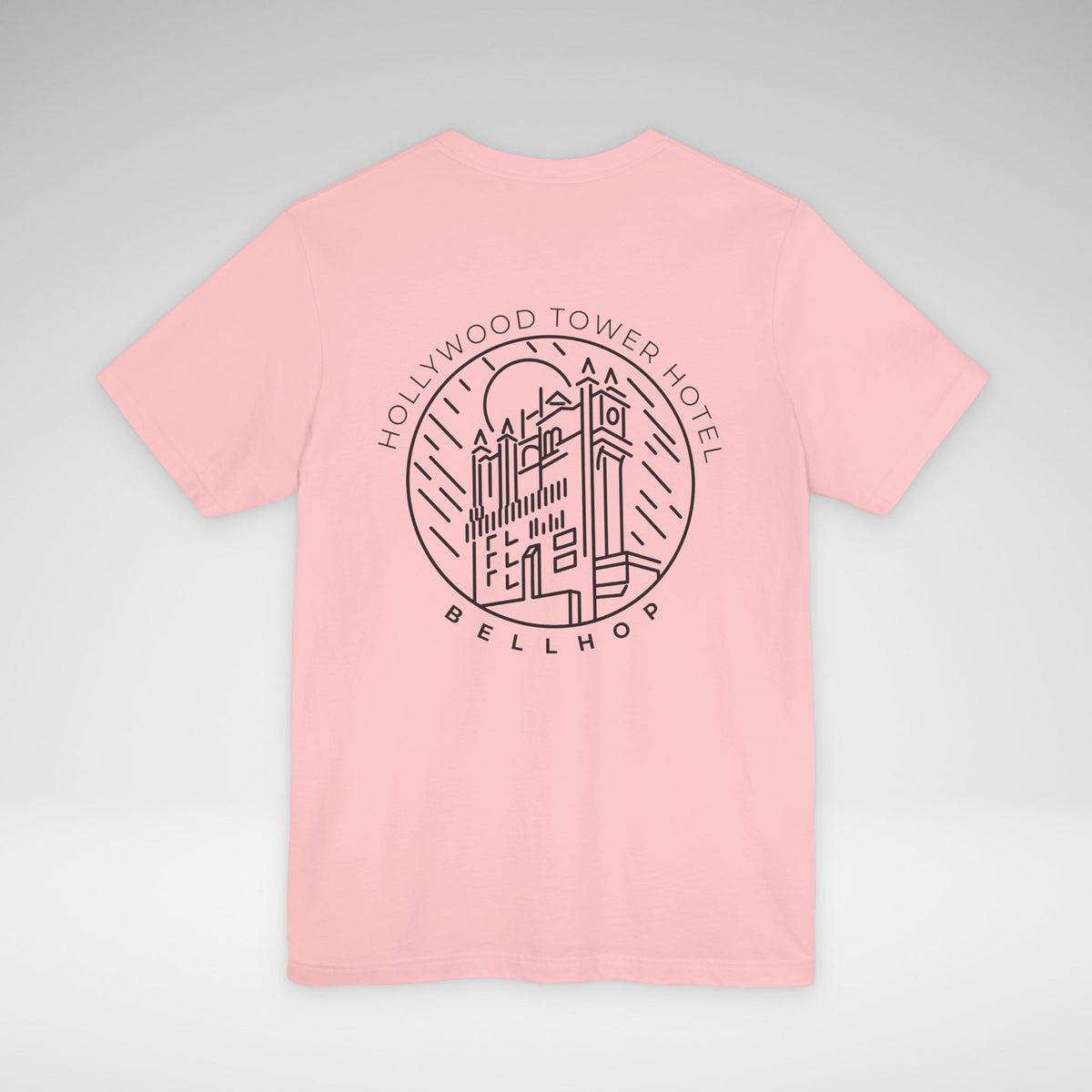 Hollywood Tower Hotel Bellhop Bella Canvas Unisex Jersey Short Sleeve Tee