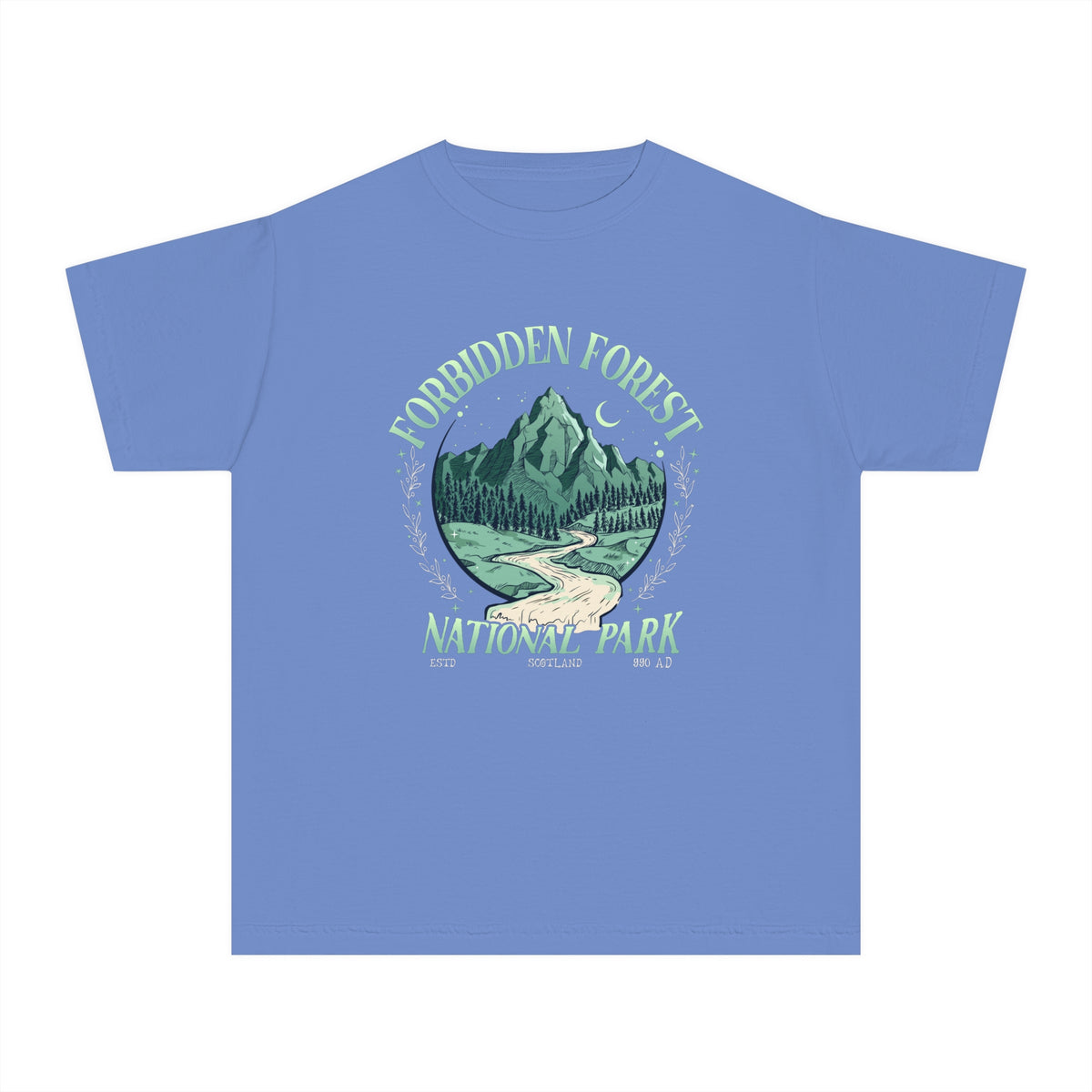 Forbidden Forest National Park Comfort Colors Youth Midweight Tee