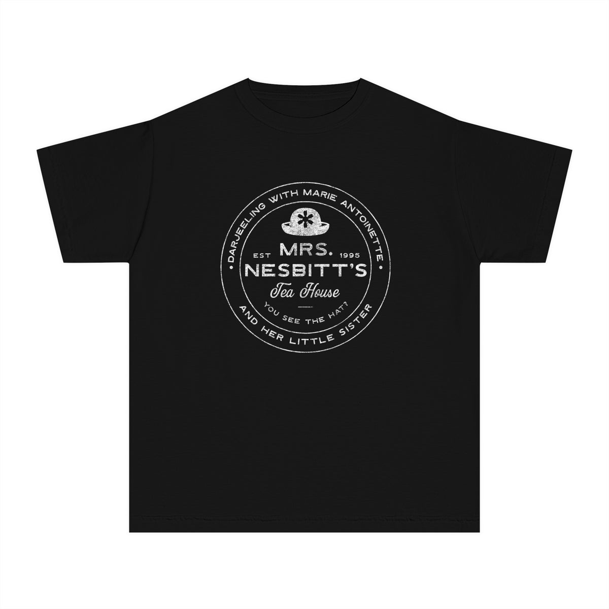 Mrs. Nesbitt’s Tea House Comfort Colors Youth Midweight Tee