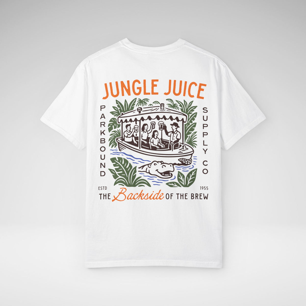 Jungle Juice - The Backside of the Brew Comfort Colors Unisex Garment-Dyed T-shirt