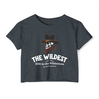 The Wildest Ride in the Wilderness Women's Festival Crop Top