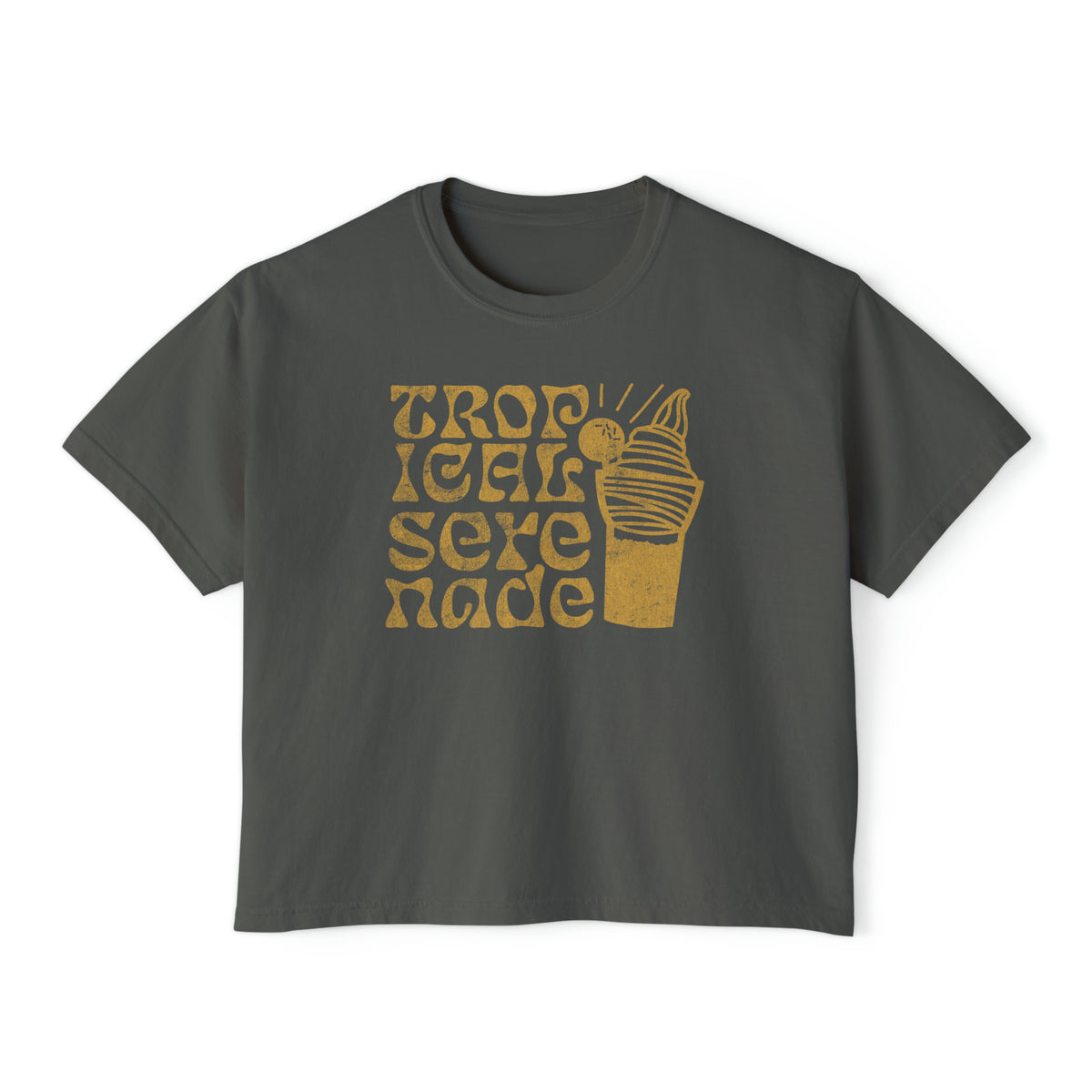 Tropical Serenade Comfort Colors Women's Boxy Tee