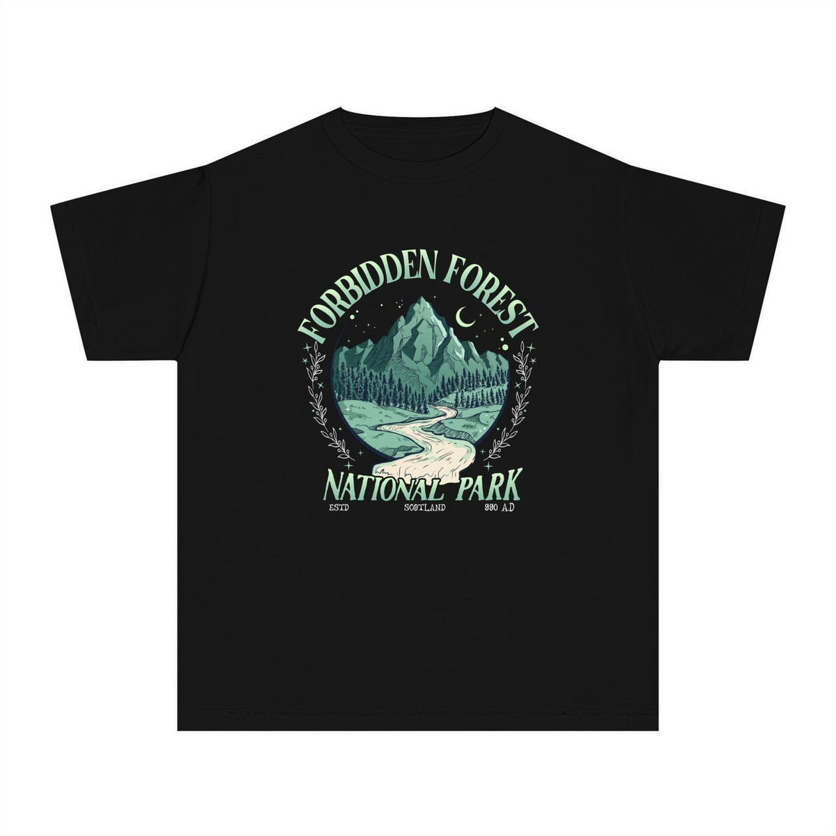 Forbidden Forest National Park Comfort Colors Youth Midweight Tee