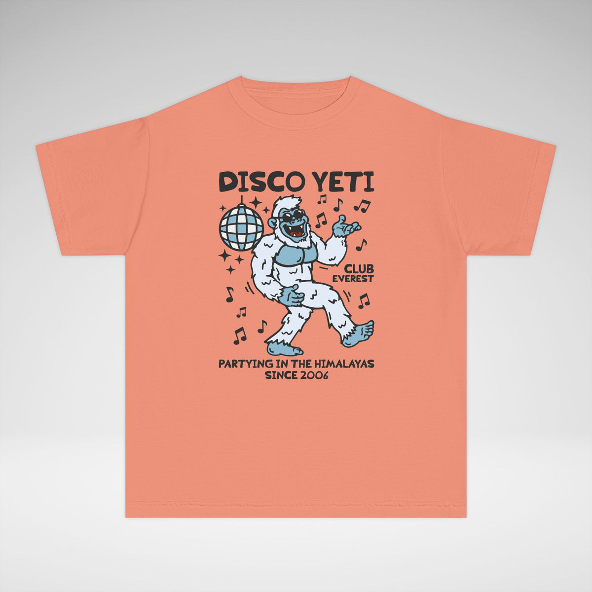 Disco Yeti Comfort Colors Youth Midweight Tee