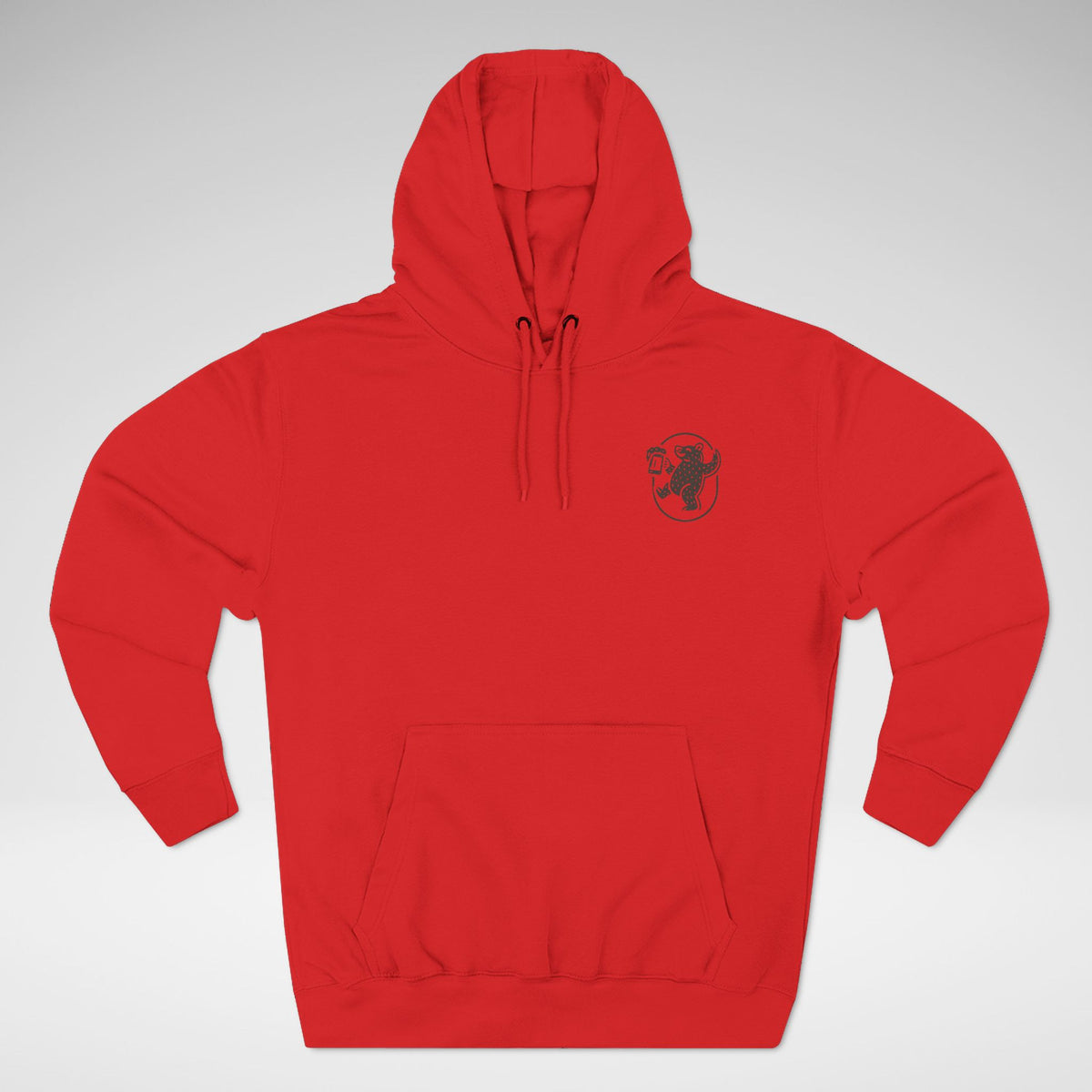 Country Bear Brown Ale Lane Seven Fleece Hoodie