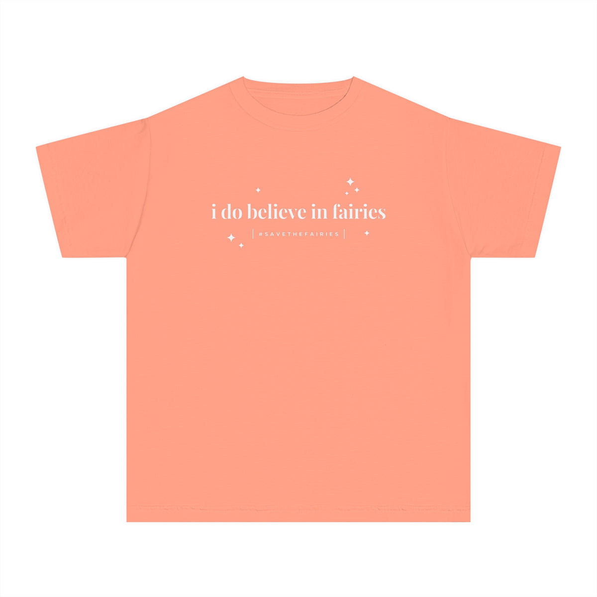 I Do Believe In Fairies Comfort Colors Youth Midweight Tee