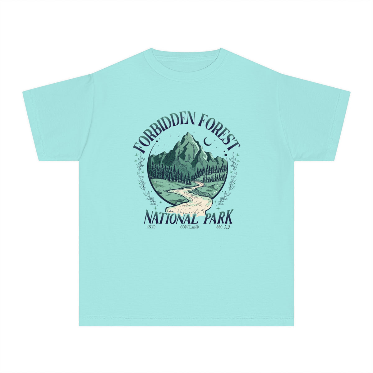 Forbidden Forest National Park Comfort Colors Youth Midweight Tee