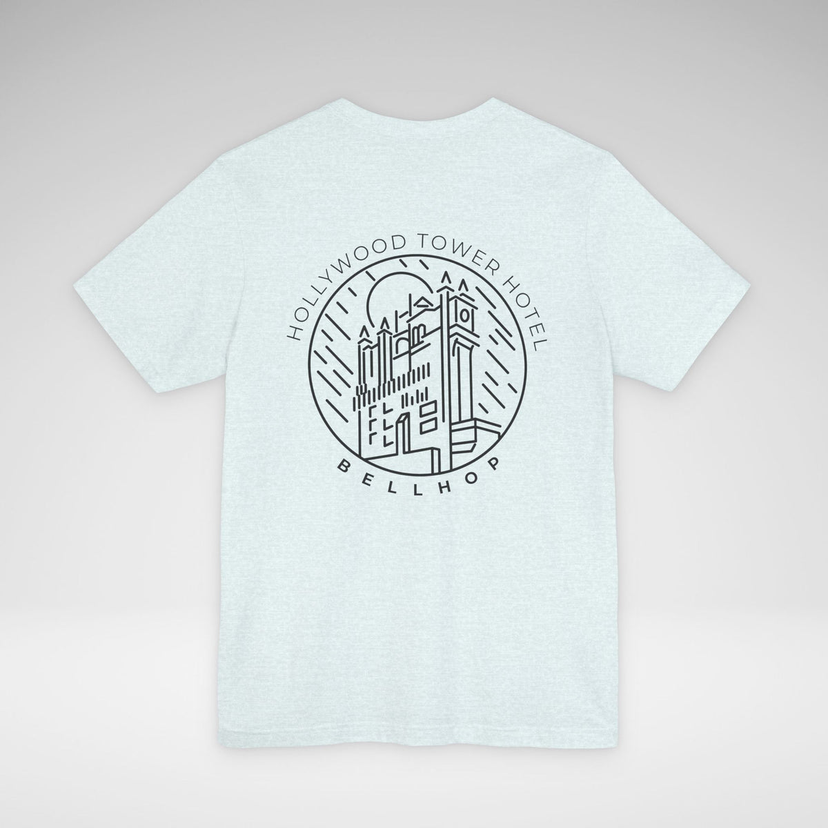 Hollywood Tower Hotel Bellhop Bella Canvas Unisex Jersey Short Sleeve Tee