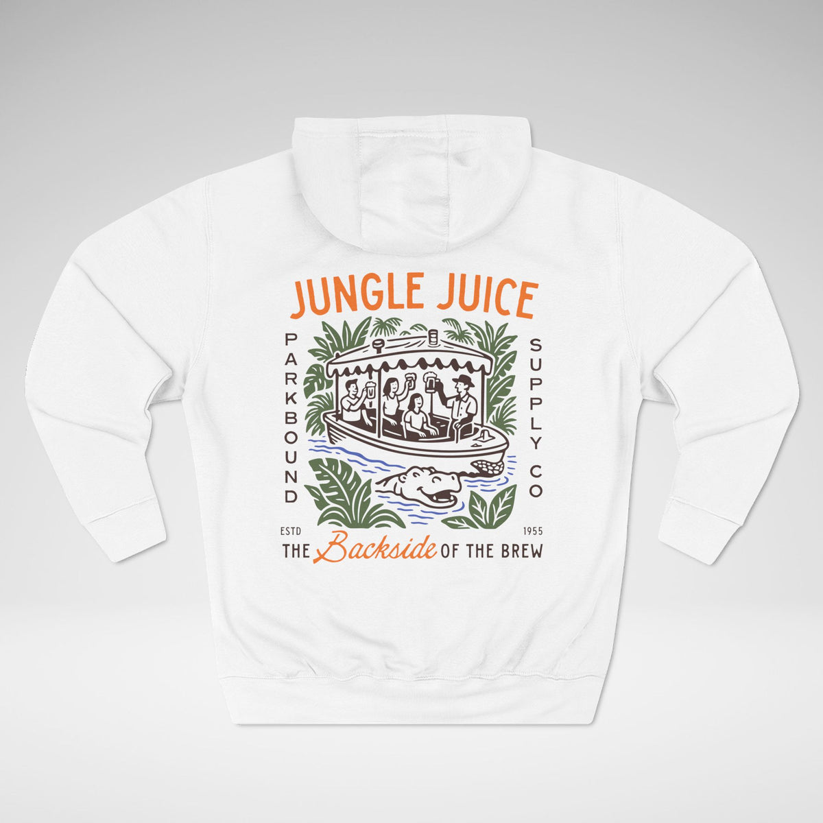 Jungle Juice - The Backside of the Brew Lane Seven Fleece Hoodie