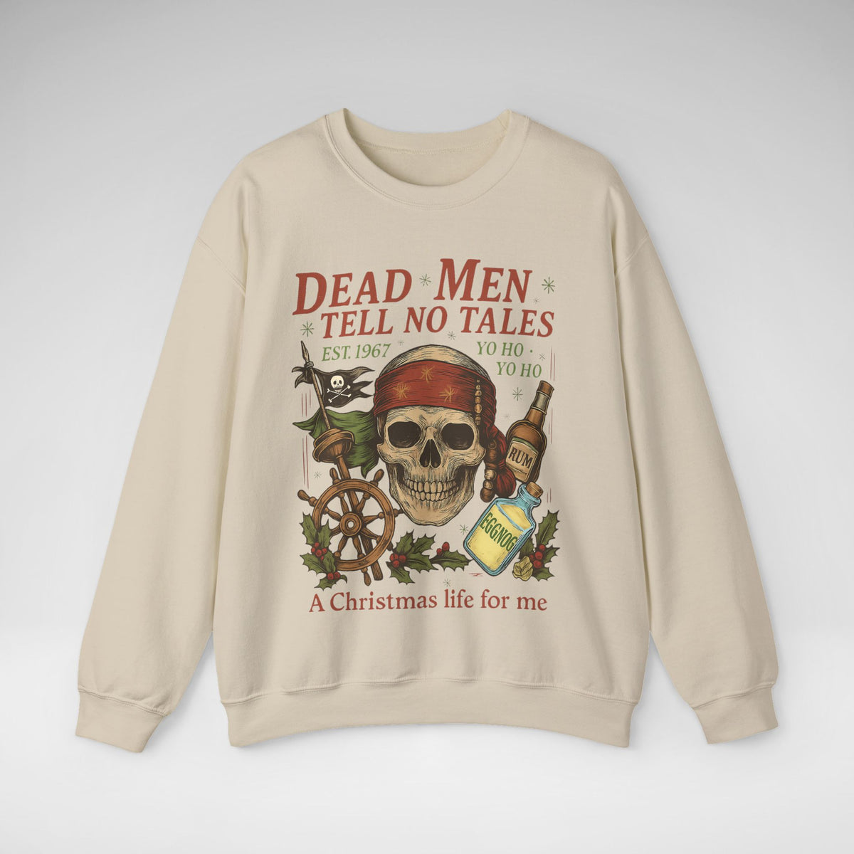 Dead Men Tell No Tales - A Christmas Life for Me Gildan Unisex Heavy Blend™ Crewneck Sweatshirt