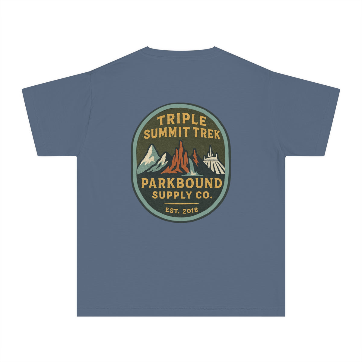 Triple Summit Trek Comfort Colors Youth Midweight Tee