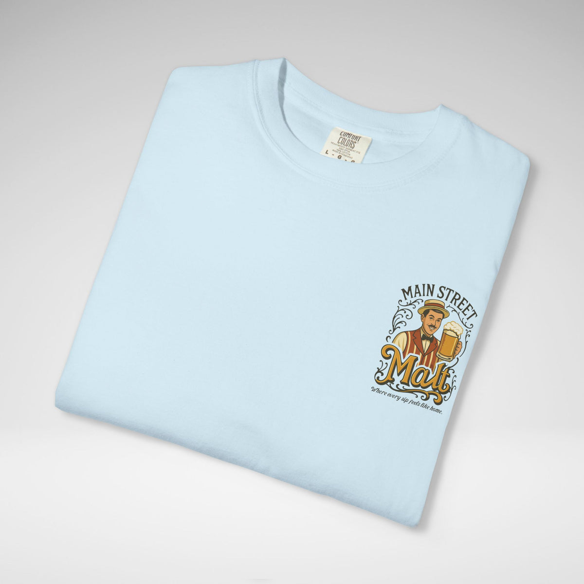 Main Street Malt Comfort Colors Unisex Garment-Dyed T-shirt