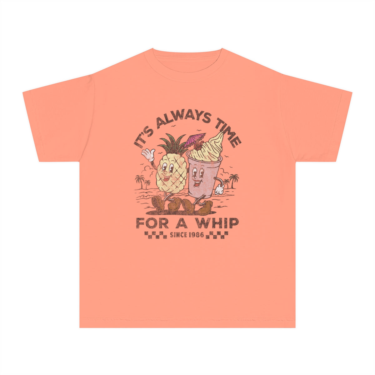 It's Always Time For A Whip Comfort Colors Youth Midweight Tee