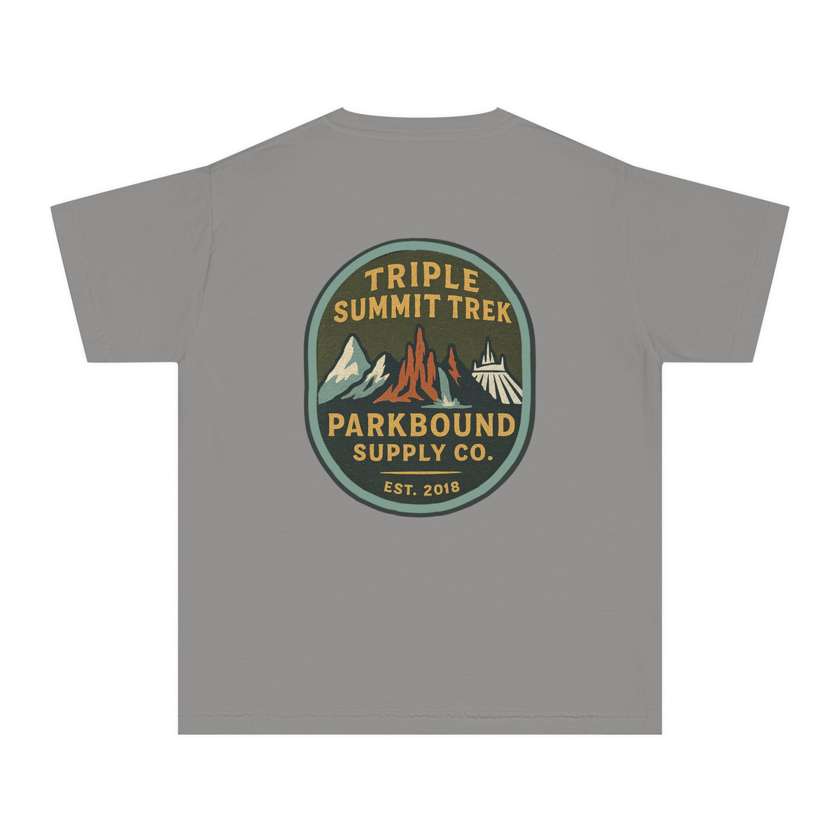 Triple Summit Trek Comfort Colors Youth Midweight Tee