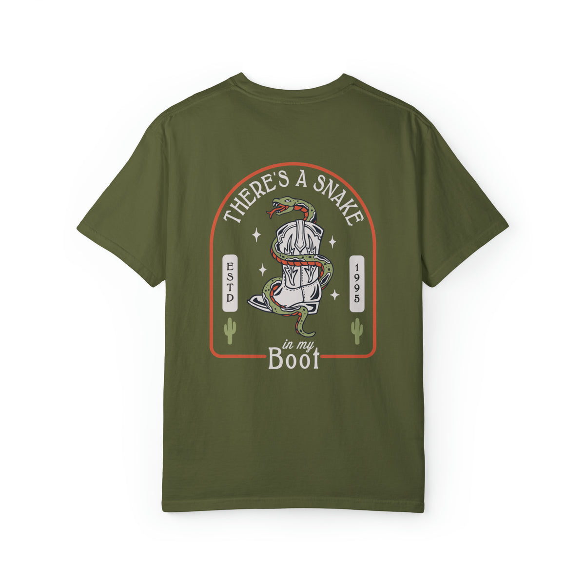 There's A Snake In My Boot Comfort Colors Unisex Garment-Dyed T-shirt