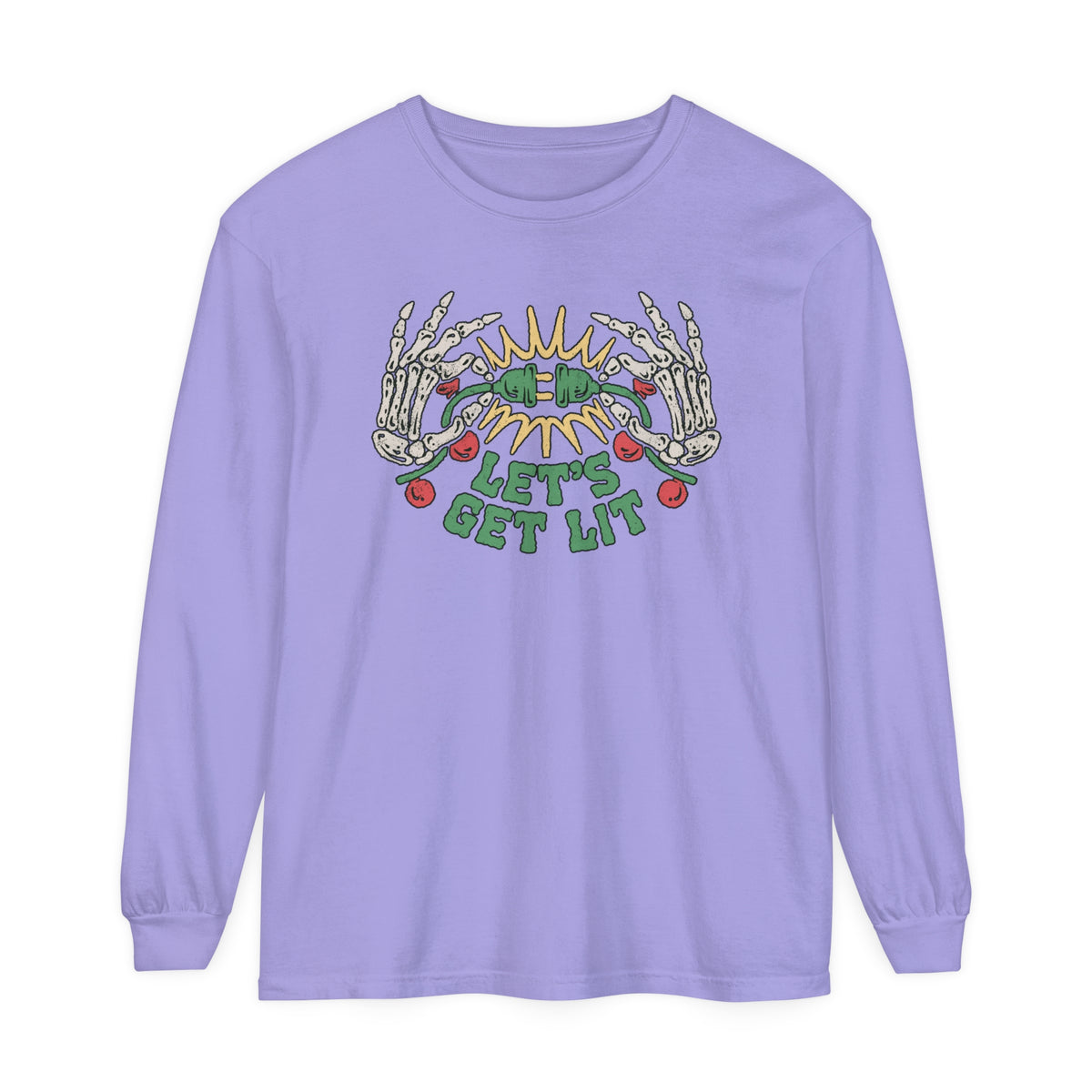 Let's Get Lit Comfort Colors Unisex Garment-dyed Long Sleeve T-Shirt