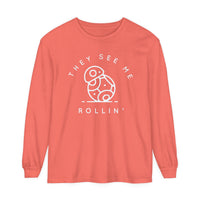 They See Me Rollin' Comfort Colors Unisex Garment-dyed Long Sleeve T-Shirt