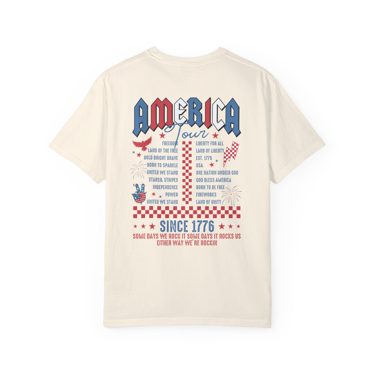 America Tour Comfort Colors Unisex Garment-Dyed T-shirt