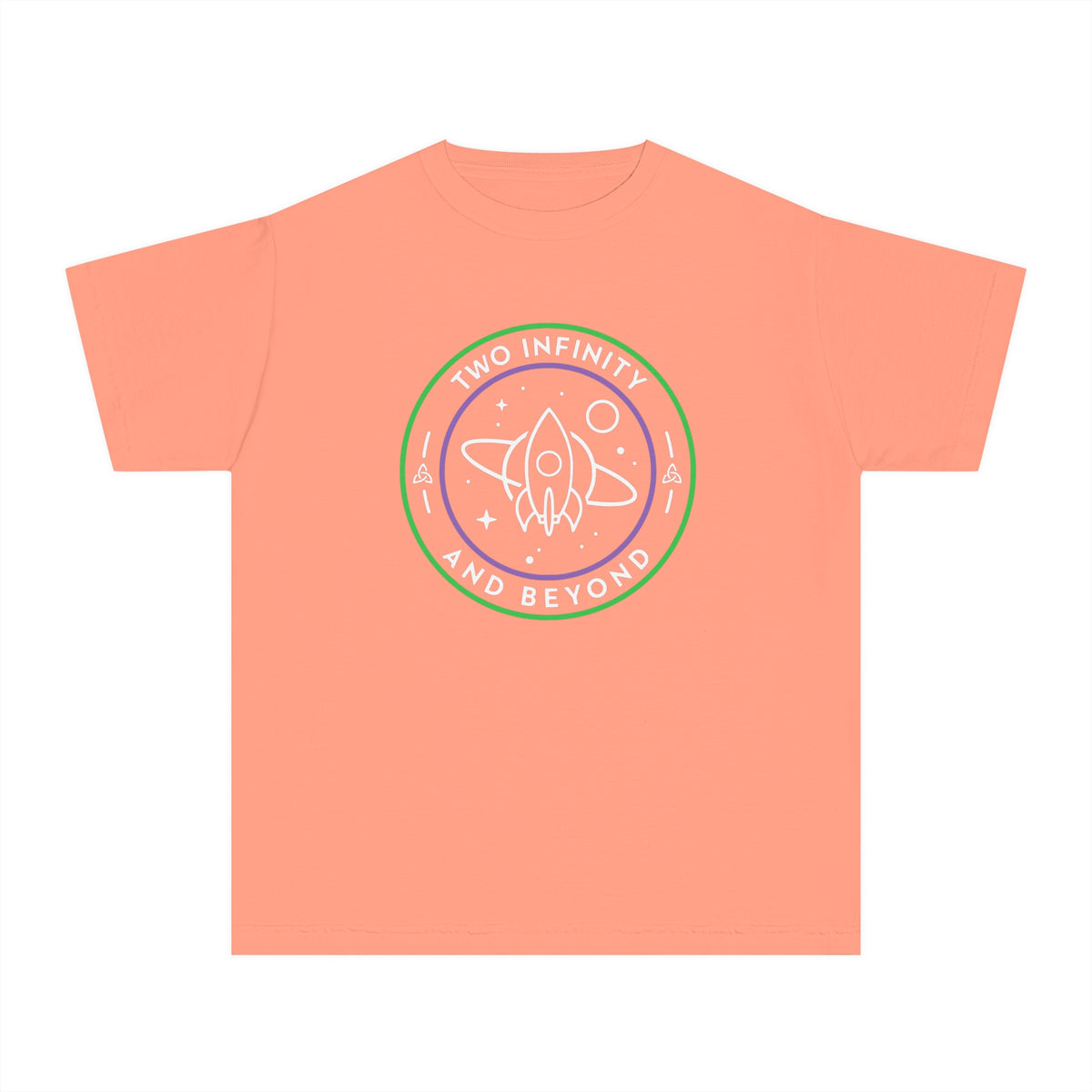 Two Infinity And Beyond Comfort Colors Youth Midweight Tee