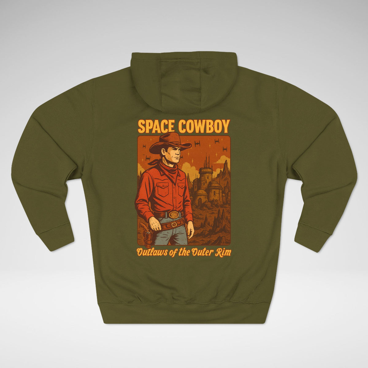 Space Cowboy Outlaws of the Outer Rim Lane Seven Fleece Hoodie