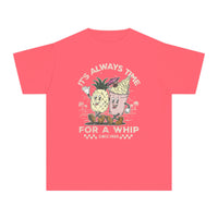 It's Always Time For A Whip Comfort Colors Youth Midweight Tee