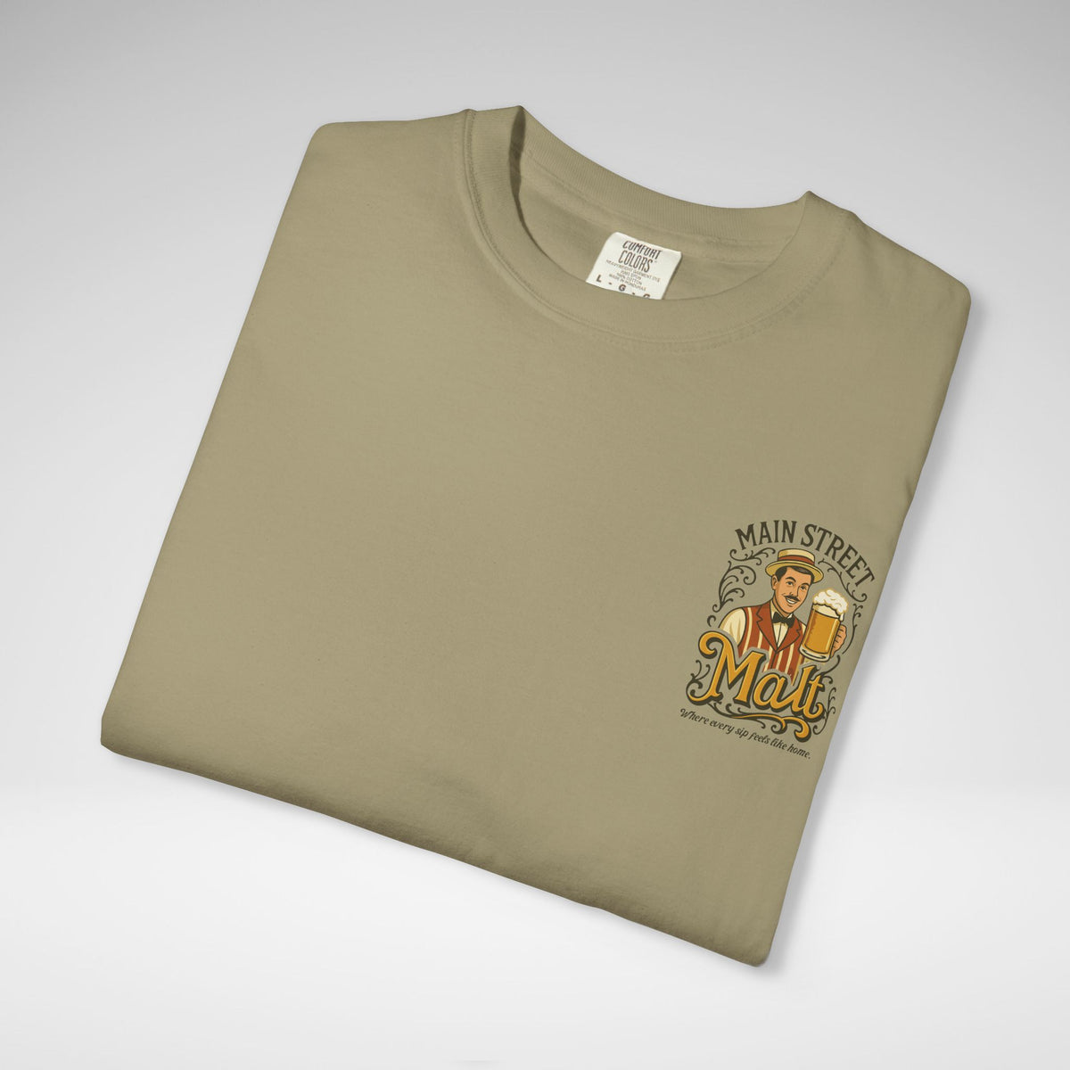 Main Street Malt Comfort Colors Unisex Garment-Dyed T-shirt