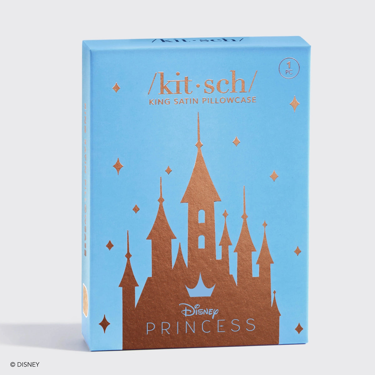 Disney X Kitsch Satin King Pillowcase - Princess Party
