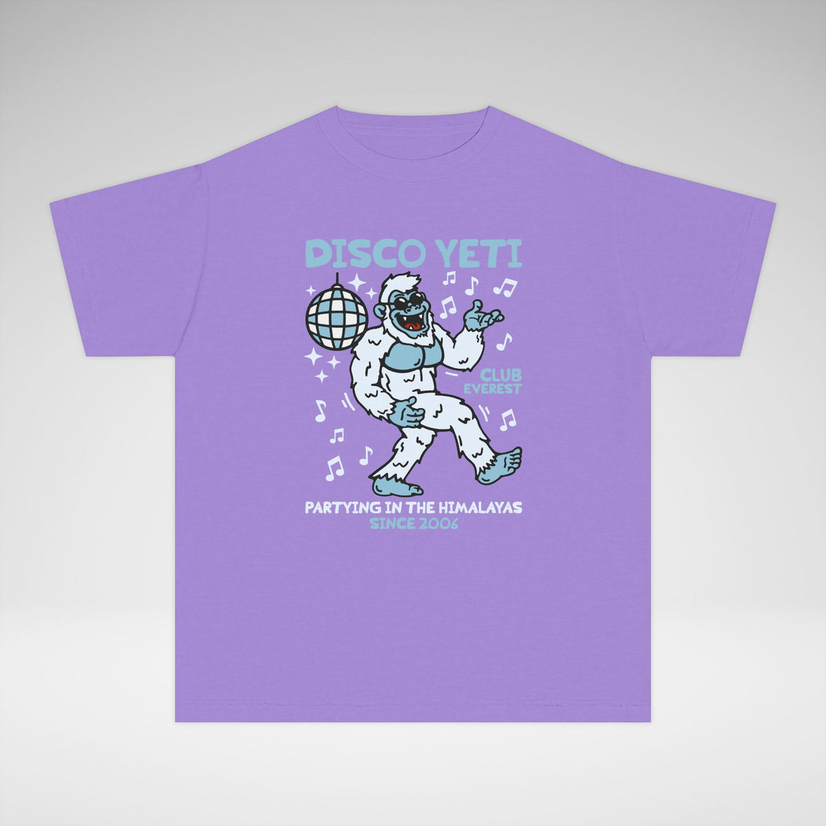 Disco Yeti Comfort Colors Youth Midweight Tee