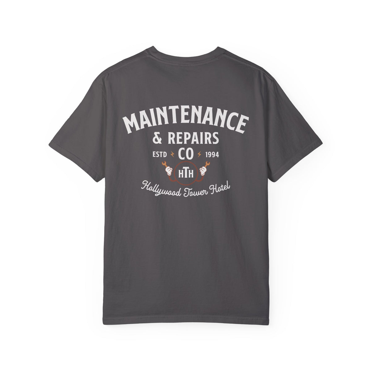 Hollywood Tower Hotel Maintenance & Repairs Comfort Colors Unisex Garment-Dyed T-shirt