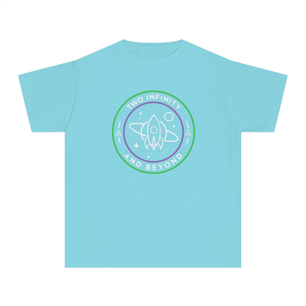 Two Infinity And Beyond Comfort Colors Youth Midweight Tee